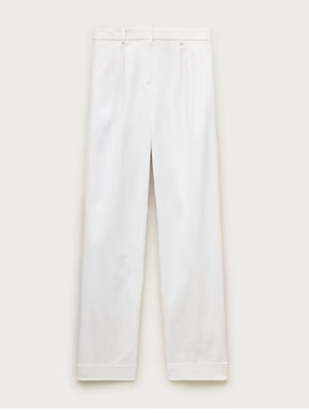 J.Crew Wide-leg pleated pant White Size: 6